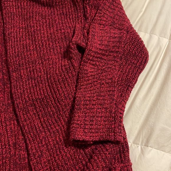 Free People High Hopes Cardigan-Burgundy/Red - Picture 5 of 9